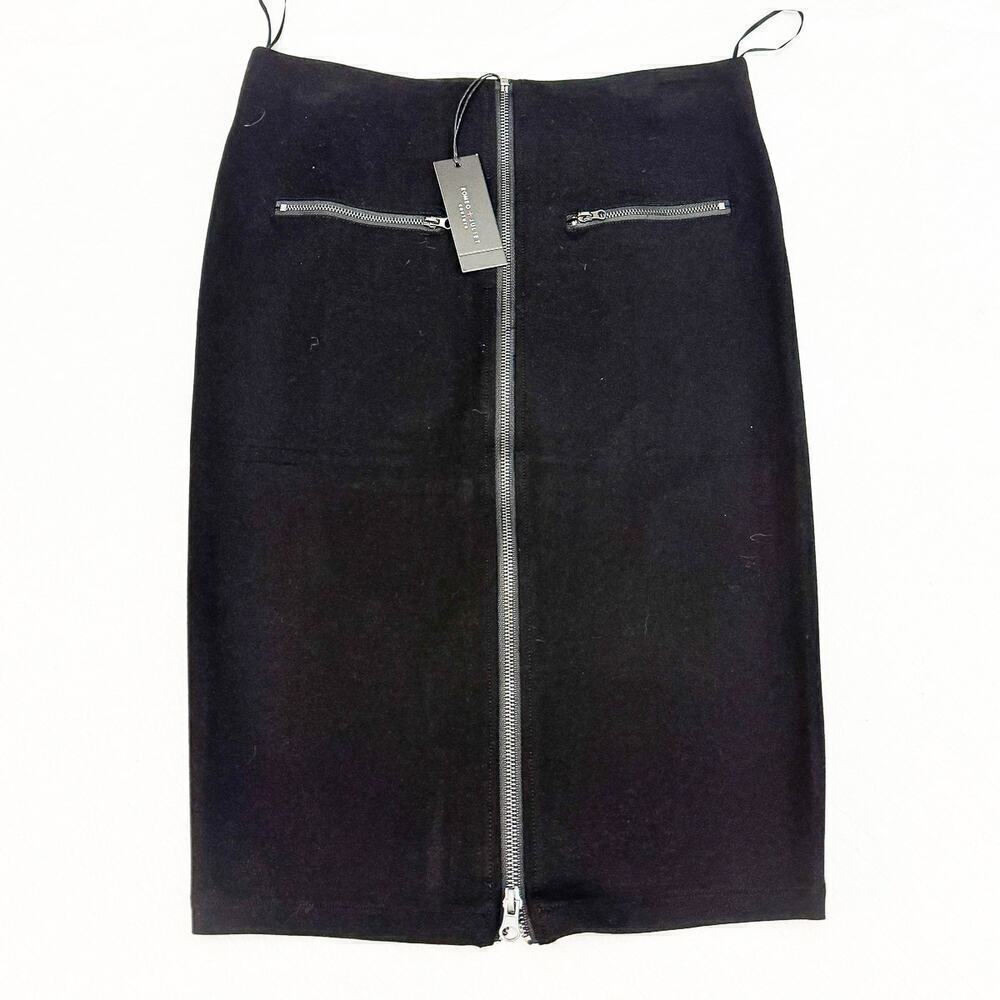 Romeo & Juliet Couture Black Zippered Pencil Skirt Size M NWT